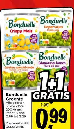 Vomar Voordeelmarkt Bonduelle Groente aanbieding