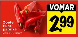 Vomar Voordeelmarkt Zoete Punt- paprika aanbieding