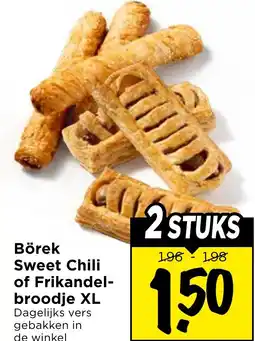 Vomar Voordeelmarkt Börek Sweet Chili of Frikandel - broodje XL aanbieding