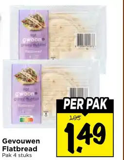 Vomar Voordeelmarkt Gevouwen Flatbread aanbieding