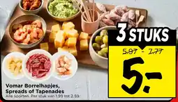 Vomar Voordeelmarkt Vomar Borrelhapjes, Spreads of Tapenades aanbieding