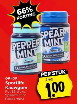 Vomar Voordeelmarkt Sportlife Kauwgom aanbieding