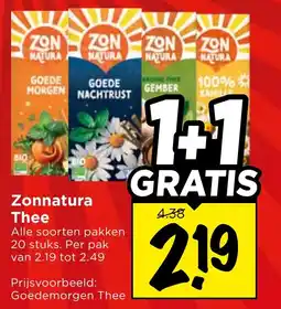 Vomar Voordeelmarkt Zonnatura Thee aanbieding
