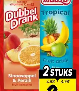 Vomar Voordeelmarkt Maaza of Dubbeldrank aanbieding