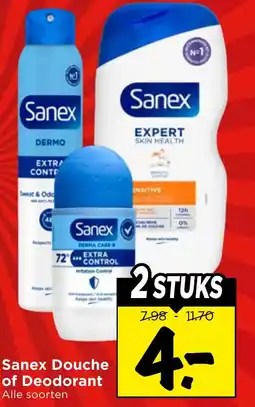 Vomar Voordeelmarkt Sanex Douche of Deodorant aanbieding