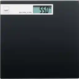 Bol.com Kela Weegschaal Graphit 30 X 30 X 2 Cm Glas Zwart aanbieding