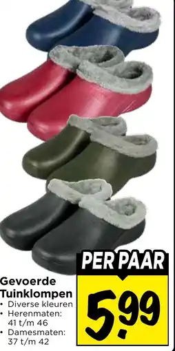 Vomar Voordeelmarkt Gevoerde Tuinklompen aanbieding