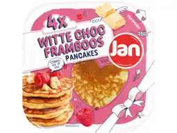 Hoogvliet Jan Witte chocolade framboos pancakes aanbieding