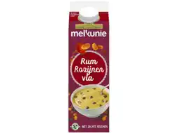 Hoogvliet Melkunie Rum rozijnen vla aanbieding