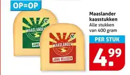 Hoogvliet Maaslander kaasstukken aanbieding