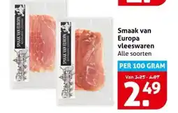 Hoogvliet Smaak van europa vleeswaren aanbieding