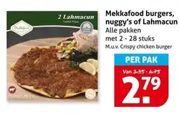Hoogvliet Mekkafood burgers, nuggy's of lahmacun aanbieding