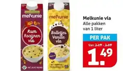 Hoogvliet Melkunie vla aanbieding