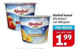 Hoogvliet Almhof kwark aanbieding