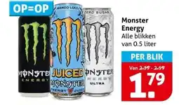 Hoogvliet Monster energy aanbieding