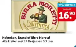 Hoogvliet Heineken, brand of birra moretti aanbieding