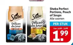 Hoogvliet Sheba perfect portions, pouch of soups aanbieding