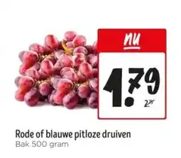 Jumbo Rode of blauwe pitloze druiven aanbieding