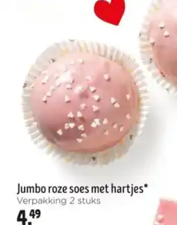 Jumbo Jumbo roze soes met hartjes aanbieding