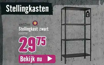 Hornbach Stellingkast Zwart aanbieding