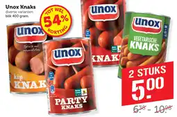 Coop Unox Knaks aanbieding