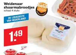 Coop Weidenaar shoarmabroodjes aanbieding