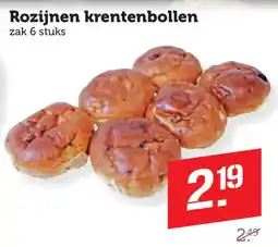 Coop Rozijnen krentenbollen aanbieding