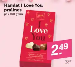Coop Hamlet I Love You pralines aanbieding