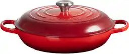Coolblue Le Creuset Signature Campagnard braadpan 30 cm kersenrood aanbieding