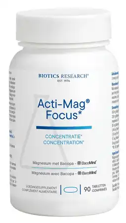 De Online Drogist Biotics Acti-Mag Focus Tabletten 90TB aanbieding