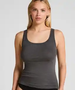 Hunkemoller Hunkemöller Singlet Tanktop van zachte katoen Grijs aanbieding