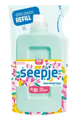 De Online Drogist Seepje Kleur Wasmiddel Navulling Magische Magnolia 945ML aanbieding