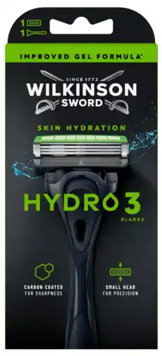 De Online Drogist Wilkinson Skin Hydration Hydro 3 Scheersysteem 1ST aanbieding