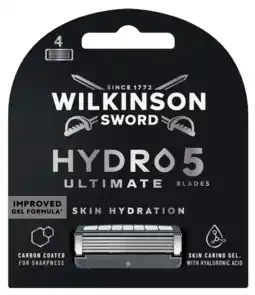De Online Drogist Wilkinson Skin Hydration Hydro 5 Ultimate Scheermesjes 4ST aanbieding