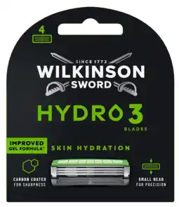 De Online Drogist Wilkinson Skin Hydration Hydro 3 Scheermesjes 4ST aanbieding