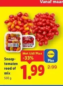 Lidl Snoep- tomaten rood of mix aanbieding