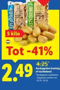 Lidl Aardappelen kruimig of vastkokend aanbieding
