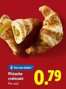 Lidl Pistache croissant aanbieding