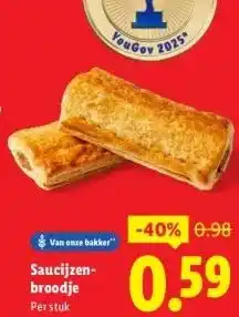 Lidl Saucijzen- broodje aanbieding