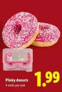 Lidl Pinky donuts aanbieding