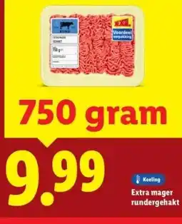 Lidl Extra mager rundergehakt aanbieding