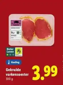 Lidl Gekruide varkensoester aanbieding