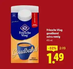 Lidl Friesche Vlag goudband extra romig aanbieding