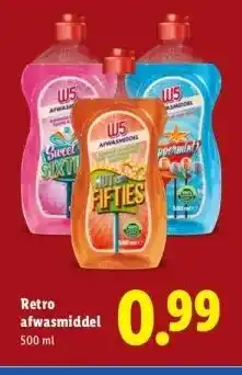 Lidl Retro afwasmiddel aanbieding