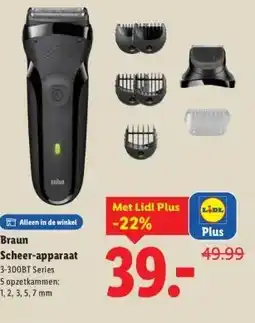 Lidl Braun Scheer-apparaat aanbieding
