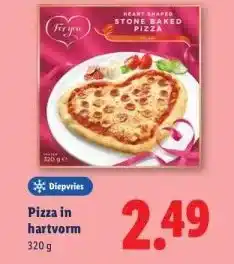 Lidl Pizza in hartvorm aanbieding