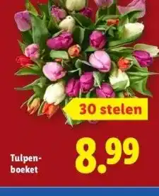 Lidl Tulpen- boeket aanbieding
