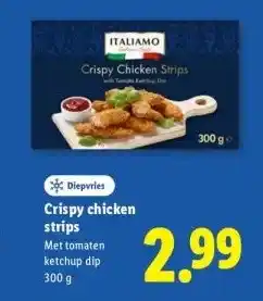 Lidl Crispy chicken strips aanbieding