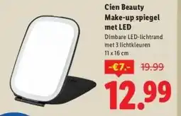 Lidl Cien Beauty Make-up spiegel met LED aanbieding
