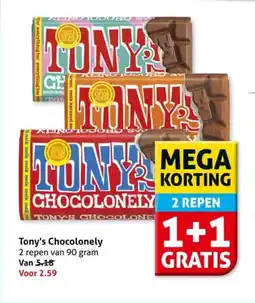 Hoogvliet Tony's Chocolonely aanbieding